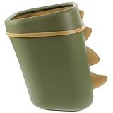 INOOMP Kleiner Praktischer Dinosaurier Mülleimer aus Robustem Kunststoff ohne Deckel Platzsparender...