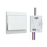 Thinkbee 230V Funk Lichtschalter Set - Selbstversorgender Funkschalter Ohne Batterie Drahtloser...