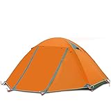 Tragbares Camping-Zelt 2 Personen Familienzelt Doppelschicht Outdoor-Zelt wasserdichte Winddichte...