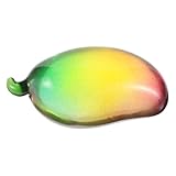 FUNOMOCYA Kristall Mango Figur Briefbeschwerer Bunte Künstliche Frucht aus für Tischdeko und...