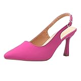 Generico Elegante Damen-Sandalen mit hohem Absatz, Knöchelriemen, geschlossener Zehenbereich,...