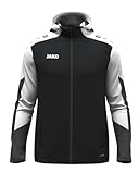 JAKO Unisex Kapuzenjacke Dynamic, schwarz/weiß/anthrazit, L