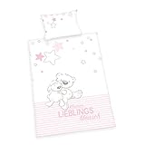 Herding Baby Best Bio-Bettwäsche-Set, GOTS-zertifiziert, Wendemotiv, Kopfkissenbezug 40 x 60 cm mit...