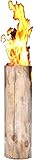 Hoyo Technology GmbH Schwedenfeuer Baumfackel Finnenfackel Gartenfackel Fackel H 60 cm D 15-20 cm