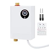 Elektronischer Durchlauferhitzer, Küche 220V 3800W elektrische Warmwasserbereiter tankloser...