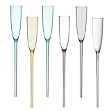 Champagnergläser für Pool, Champagnergläser für den Pool, aus Acryl, Poolseite, Weingläser, 6...