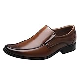 Lackschuhe Herren Schwarz 44, Leder-Business-Schuhe Für Herren Abendschuhe Atmungsaktiv Formale...