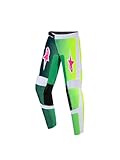 Alpinestars Fluid Portl Kinder Motocross Hose, grün/weiß/schwarz, 24