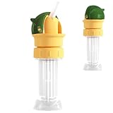Wasserflasche Auslauf Adapter für Kinder - Kein Verschütten Silikon Strohhalm Kappe | Universeller...