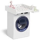 Bellabino Sio Wickelaufsatz für Waschmaschinen mit abnehmbarer Ablage universell für Frontlader...