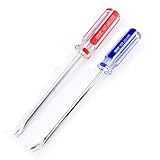 Zohino 2er Set Extra Lang 23cm Schraubendreher Nagelheber V-U-Spitze Nagel- und Klammernentferner...