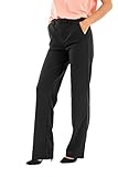 ONLY Damen ONLRAFFY-YO Life MID STR Pant TLR NOOS Hose 15265049,Schwarz,M / 30L