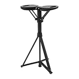 Gehstock mit Sitz,Faltbar Aluminiumrahmen Sitzstock mit 150 kg belastbar,49–57 cm Verstellbare...