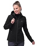 33,000ft Damen Softshelljacke Wasserdichte Winddichte Funktionsjacke Atmungsaktive Übergangsjacke...