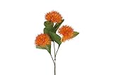 Countryfield Kunstblume Carthamus orange Dekoblume 86cm