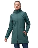 33,000ft Softshelljacke Damen Lange Übergangsjacke Wasserdicht Winddicht Softshellmantel...