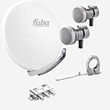 Fuba Sat Anlage 1 Teilnehmer - 2 Satelliten | Satellitenschüssel Komplettset - DAA 850 W...