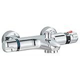 Badewannenarmatur Badewanne Thermostat Wasserhahn Wandmontage für Badezimmer Wannenarmatur...
