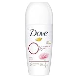 Dove Deodorant Roll-On Rosenduft 0% Deo ohne Aluminiumsalze mit 1/4 Pflegecreme und 48 Stunden...