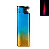 Turbofeuerzeug Rainbow Feuerzeug Gehäuse aus Metall rote Turboflamme Sturmfeuerzeug absolut...
