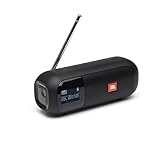 JBL Tuner 2 Radiorekorder - Schwarz – Tragbarer Bluetooth Lautsprecher mit MP3, DAB+ und UKW Radio...