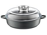 AMBITION Schmorpfanne 28 cm hoher Rand Magnat Deckel mit integriertem Spender alle Herdarten...