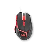 DR1TECH [Amazon Exclusive] Hunter Professional Gaming Maus Mit Kabel [5 Auswechselbare Gewichte +...