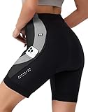 VeloVibe Radhose Damen mit 4D Sitzpolster Fahrradhose Damen Radlerhose Damen Gepolstert Atmungsaktiv...