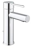 GROHE Essence, Waschtischarmatur, wassersparend (Wasserhahn für das Bad, Badarmatur mit...