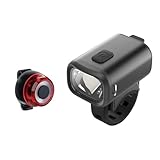 Apkezel Fahrradlicht USB Aufladbar, 60 LUX Vorne+Fahrrad Rücklicht LED Fahrradlicht Set,...