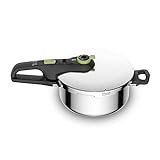 Tefal P2580400 Secure Trendy Schnellkochtopf 4 L | 2-Stufen-Garregler: Intensivstufe 117°C,...