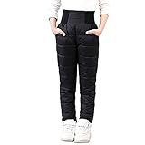 Kleine Mädchen Jungen Solide Schneehose Dicke Winter Warme Kinderhose Mädchen Activewear Kleidung...