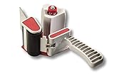 Best Paketbandabroller/Klebebandabroller - Robuste Metall- + Kunststoffkonstruktion (Bis 75 mm...
