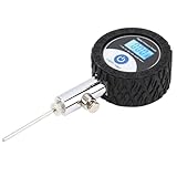 Ballpumpe mit Manometer - Tragbarer Ballfüller mit Manometer - Kleines Testwerkzeug für...