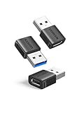 UGREEN USB C Adapter (3 Stück), 10Gbps USB C Buchse zu A Stecker Kompatibel Mit iPhone 16/15/14...