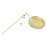 DIYEAH Kupfer Kleine Waage mit Rundplatte Robuste Chinesische Medizin Feinwaage für Lebensmittel...