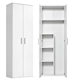 mokebo® Besenschrank, Haushaltsschrank o. Putzschrank 'Der Lange', Mehrzweckschrank mit...