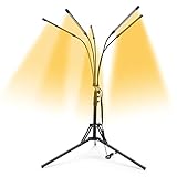 Anzuchtlampe für Indoor Pflanzen mit Ständer 5-Köpfe Boden Pflanzenlampe Full Spectrum LED...