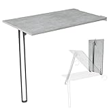 KDR Produktgestaltung Wandklapptisch Schreibtisch Tischplatte 80x50 cm in Betonoptik Klapptisch...