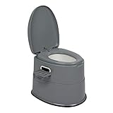 LEADZM Campingtoilette Tragbare Reisetoilette Mobile Toilette für Camping Mit Sitz, Deckel und...