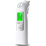 Ohrthermometer, Ohr Fieberthermometer für Baby Erwachsene, digitales infrarot-Thermometer mit 24...