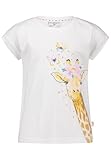 SALT AND PEPPER BY KIDS PARK Mädchen Giraffen Glitterprint und Pailletten T-Shirt, White, 104...