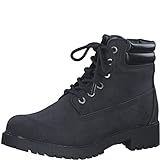 Tamaris Damen Schnürstiefel, Frauen Stiefel,Wechselfußbett,DUOtex,wasserabweisend,warm...