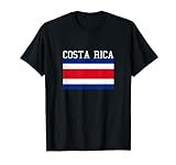 Costa Rica Flagge Souvenir Männer Frauen Reise Urlaub Costa Rican T-Shirt