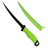 Angelmesser 8', Fischmesser, Filetiermesser Fisch Outdoor mit Gummigriff, Scharfes Messer Edelstahl,...