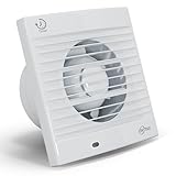 EINTTAX Badlüfter 100mm mit Nachlauf Abluftventilator Küche, 120m³/h IPX2 Wasserdicht Badlüfter...