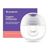 Lansinoh tragbare elektrische Milchpumpe – freihändig und leise abpumpen ohne Kabel & Schläuche...