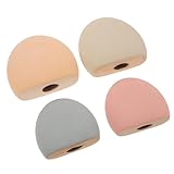 CIYODO 4 Stück Bunte Ziersteine für Aquarium und Terrarium Glatter Fischfreundlicher Kies in...