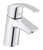 GROHE Eurosmart - Einhand-Waschtischarmatur für das Bad (S-Size, mit Zugstange, Ablaufgarnitur,...
