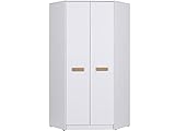 Marmex Grant G8 - Eckschrank 91x195x91 cm, Bücherregal - Eckgarderobe mit Kleiderstangen und...